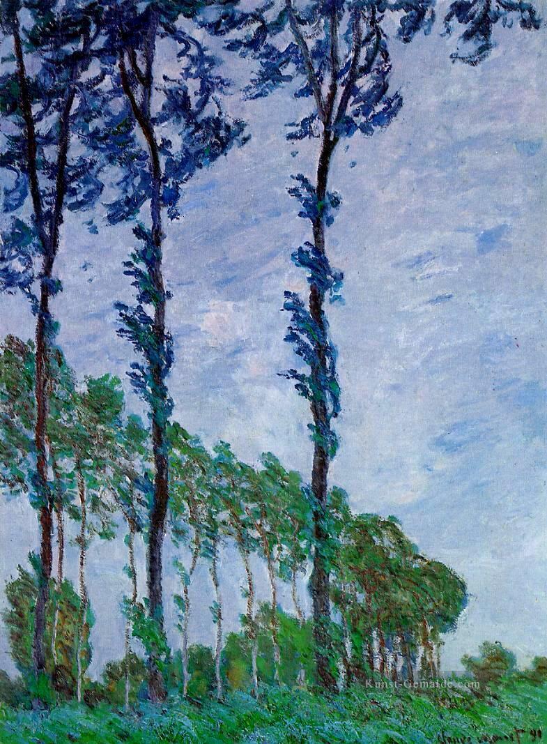 Pappeln Wind Effect Claude Monet Ölgemälde